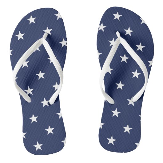 Navy Stars Flip Flops Badesandalen (Fußbett)