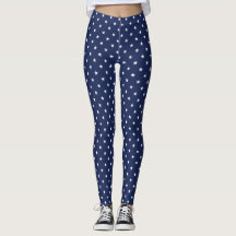 Navy Stars Leggings