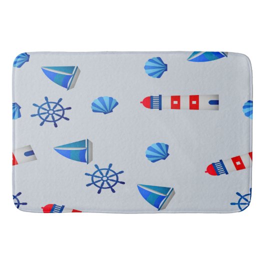 Navy-Stil für Sie Badematte (Vorderseite)