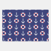 Navy Stil schöne Papier für Ihre Geschenke (Vorderseite 2)
