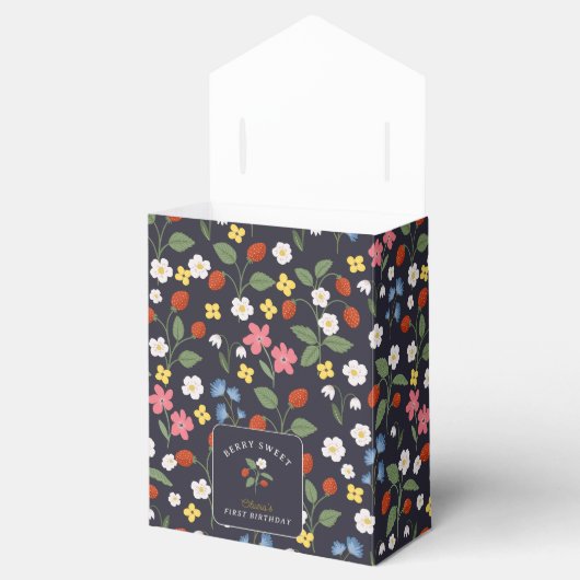 Navy Strawberry Geschenkschachtel (Geöffnet)