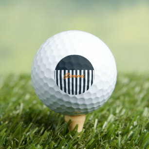 Navy-Streifen Das moderne Monogramm für den Gent Golfball