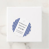 Navy-Streifen-Schellack-Preisschilder | EB_Office Geschenkanhänger (Beispiel)