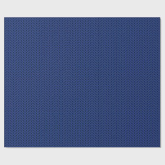 Navy-Strickpapier Geschenkpapier (Flach)