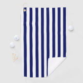Navy Strip Golf Handtuch (Insitu)