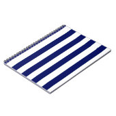 Navy Strip Notebook Notizblock (Linke Seite)