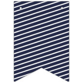 Navy Strip Preppy Bunting Wimpelkette (Erste Fahne)