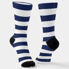 Navy Stripes Crew Socks Socken