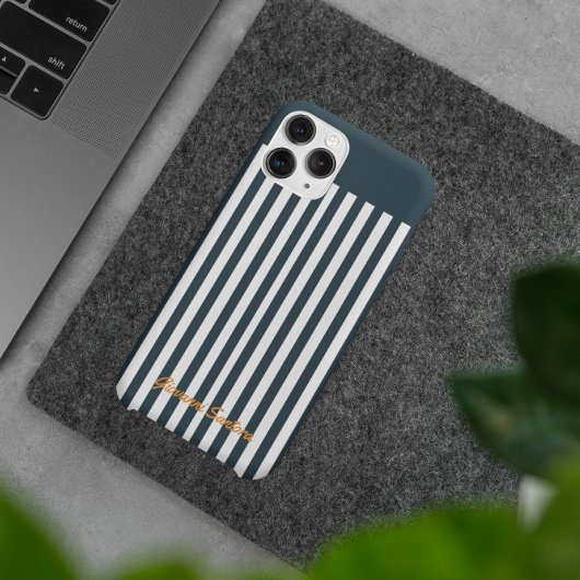 Navy Strips | Die Monografie des Modernen Gentlema Case-Mate iPhone Hülle