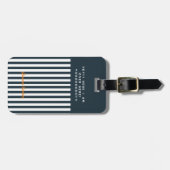 Navy Strips | Die Monografie des Modernen Gentlema Gepäckanhänger (Vorderseite horizontal)