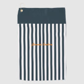 Navy Strips | Die Monografie des Modernen Gentlema Golfhandtuch (Vorderseite)