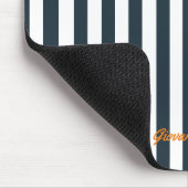 Navy Strips | Die Monografie des Modernen Gentlema Mousepad (Ecke)