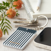 Navy Strips | Die Monografie des Modernen Gentlema Schlüsselanhänger (Vorderseite rechts)