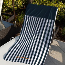 Navy Strips | Die Monografie des Modernen Gentlema Strandtuch