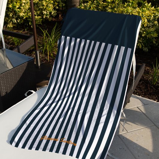 Navy Strips | Die Monografie des Modernen Gentlema Strandtuch