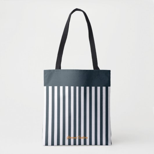 Navy Strips | Die Monografie des Modernen Gentlema Tasche (Vorderseite)
