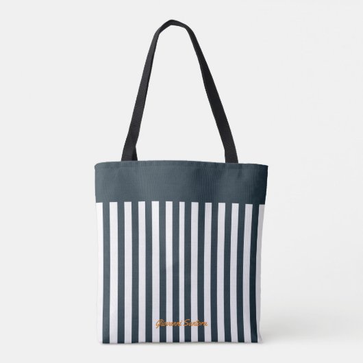 Navy Strips | Die Monografie des Modernen Gentlema Tasche (Rückseite)