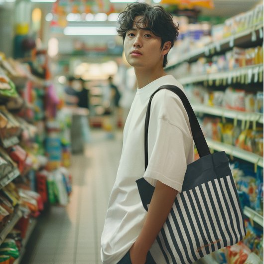 Navy Strips | Die Monografie des Modernen Gentlema Tasche