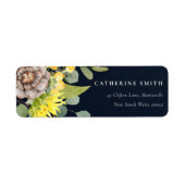 NAVY SUNFLOWER EUCALYPTUS PINE FLORAL ADRESSE (Vorne)