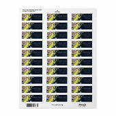 NAVY SUNFLOWER EUCALYPTUS PINE FLORAL ADRESSE (Vorne)