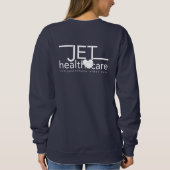 Navy-Sweatshirt mit weißem Logo Sweatshirt (Rückseite)