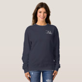 Navy-Sweatshirt mit weißem Logo Sweatshirt (Vorne ganz)