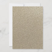 Navy Sweet Floral Sparkle Confetti Brautparty Einladung (Rückseite)