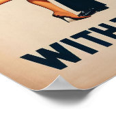 Navy Swing Dance Night Delight Poster (Ecke)