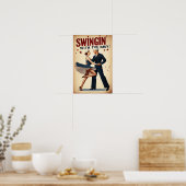 Navy Swing Dance Night Delight Poster (Küche)