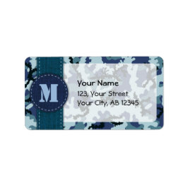 Navy-Tarnung Adressaufkleber