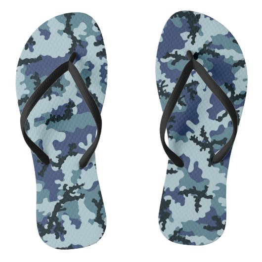 Navy-Tarnung Badesandalen (Fußbett)