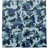 Navy-Tarnung Duschvorhang (Vorderseite)