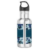 Navy-Tarnung Edelstahlflasche (Rückseite)