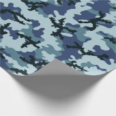 Navy-Tarnung Geschenkpapier (Ecke)