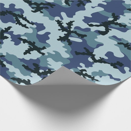 Navy-Tarnung Geschenkpapier (Ecke)