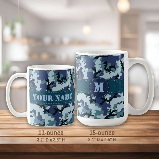 Navy-Tarnung Kaffeetasse