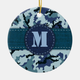 Navy-Tarnung Keramikornament