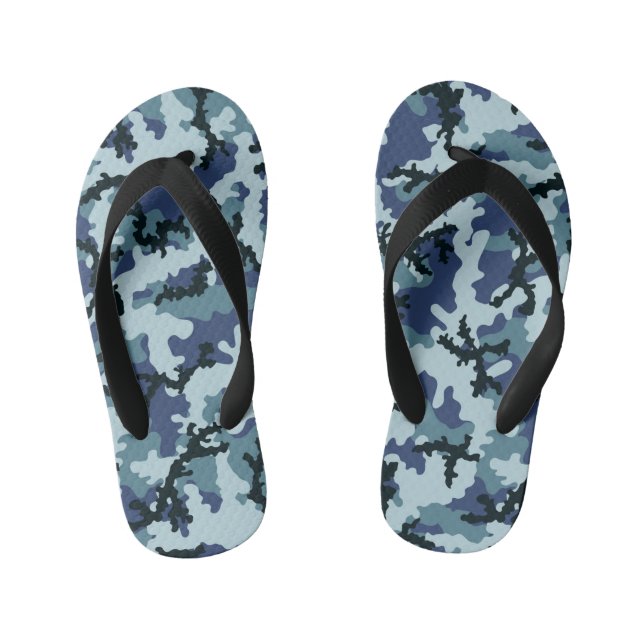Navy-Tarnung Kinderbadesandalen (Fußbett)