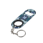 Navy-Tarnung Mini Flaschenöffner (Rückseite Schrägansicht)