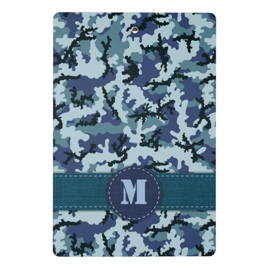 Navy-Tarnung Mini Klemmbrett (Rückseite)