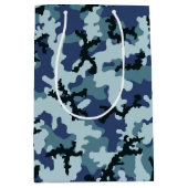 Navy-Tarnung Mittlere Geschenktüte (Vorderseite)