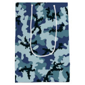 Navy-Tarnung Mittlere Geschenktüte (Rückseite)