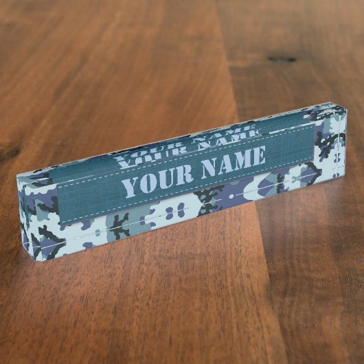 Navy-Tarnung Namensplakette (Seite)