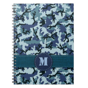 Navy-Tarnung Notizblock