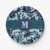 Navy-Tarnung Pappteller (Vorderseite)