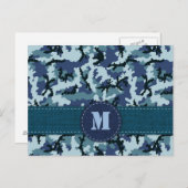 Navy-Tarnung Postkarte (Vorne/Hinten)