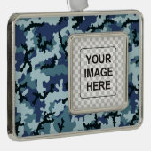Navy-Tarnung Rahmen-Ornament Silber (Rechts)