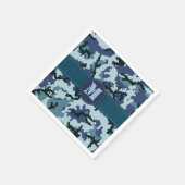 Navy-Tarnung Serviette (Ecke)