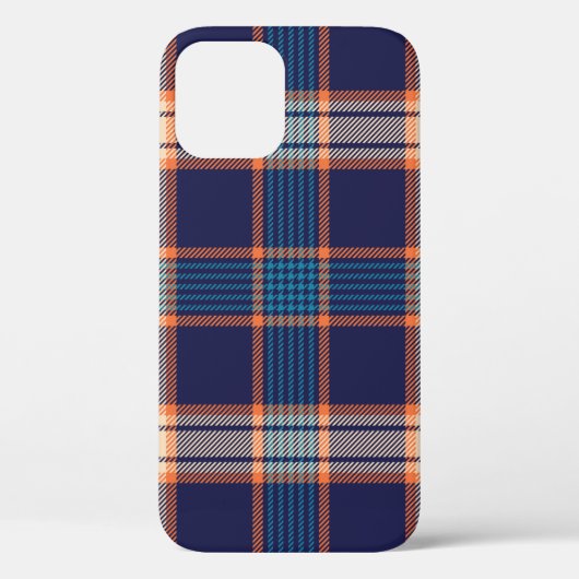 Navy-Tartan-Karomuster Case-Mate iPhone Hülle (Rückseite)
