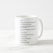 Navy Terminology Crossword Puzzle Kaffeetasse (VorderseiteRechts)